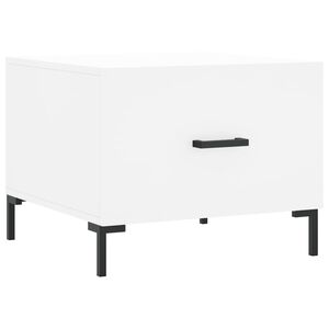 vidaXL Mesa de centro madera de ingenier&iacute;a blanca 50x50x40 cm