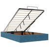 vidaXL Estructura de cama otomana colchones terciopelo azul oscuro