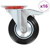 vidaXL Ruedas giratorias 16 unidades 160 mm