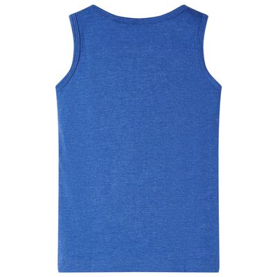 Camiseta de tirantes infantil azul mélange 92