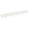 vidaXL Borde de C&eacute;sped 50 uds. 100 x 15 cm Acero Blanco