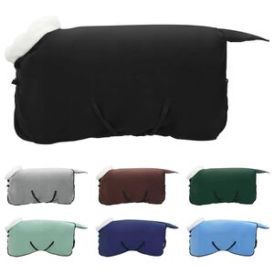 vidaXL Manta para Caballo Negro 105 cm Forro polar