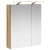 vidaXL Armario con espejo de ba&ntilde;o Roble artisan 60 x 14,5 x 70 cm