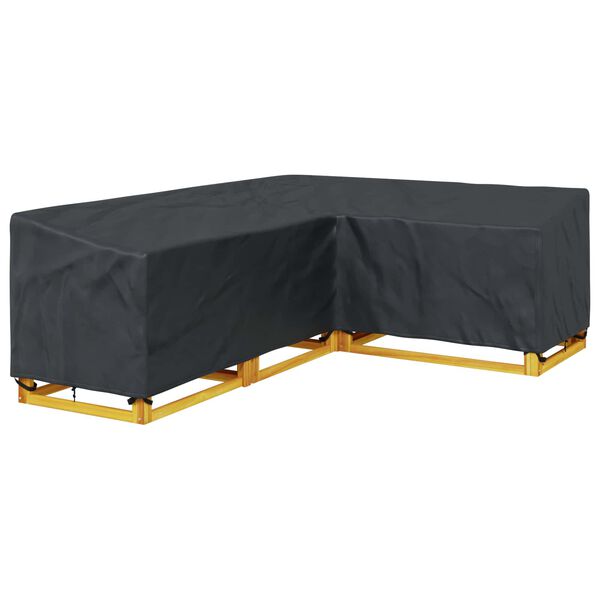 vidaXL Funda para muebles Negro 260 x 210 x 80 cm Tela Oxford 420D