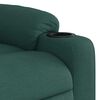 vidaXL Sill&oacute;n de masaje reclinable de tela verde oscuro