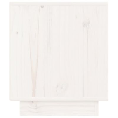 vidaXL Mesitas de noche 2 uds madera maciza de pino blanco 40x34x40 cm