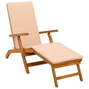 vidaXL Recliner y tumbona plegable 55 x 146 x 91 cm