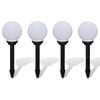 vidaXL L&aacute;mparas de camino de jard&iacute;n 4 uds LED 15 cm con pincho