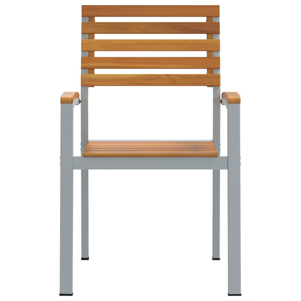 vidaXL Silla de Jard&iacute;n 2 pcs Marr&oacute;n 56 x 57 x 87 cm