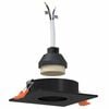vidaXL Foco 12 pcs Negro 9 x 9 x 2 cm Aluminio