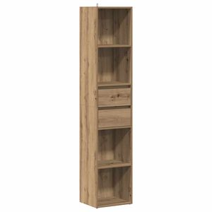 vidaXL Estanter&iacute;a de madera de ingenier&iacute;a roble artisan 36x30x171 cm
