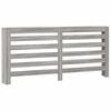 vidaXL Cubierta de radiador madera ingenier&iacute;a gris Sonoma 175x20x82 cm