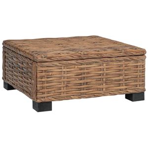 vidaXL Mesa de centro GENDT Rat&aacute;n natural Natural 67 x 60 x 30 cm