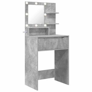vidaXL Mesas de tocador de dormitorio Gris Concreto 80 x 39,6 x 135 cm