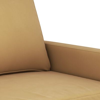 vidaXL Juego de sofás con cojines 2 piezas terciopelo marrón