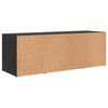 vidaXL Conjunto de mueble de TV Negro 72 x 35 x 37 cm