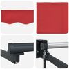 vidaXL Toldo retr&aacute;ctil manual Rojo 3,5 x 2 m