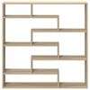 vidaXL Estante cubo de pared 7 compartimentos madera roble Sonoma