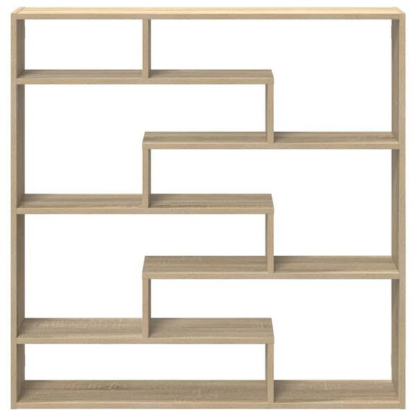 vidaXL Estante cubo de pared 7 compartimentos madera roble Sonoma