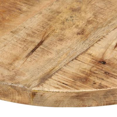 vidaXL Tablero de mesa madera maciza mango Ø70x(2,5-2,7) cm
