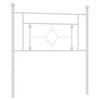 vidaXL Cabecero de repuesto de metal blanco 90 cm