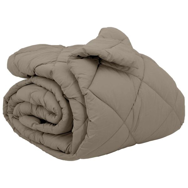 vidaXL Edred&oacute;n de Invierno Gris Claro 220 x 260 cm Microfibra