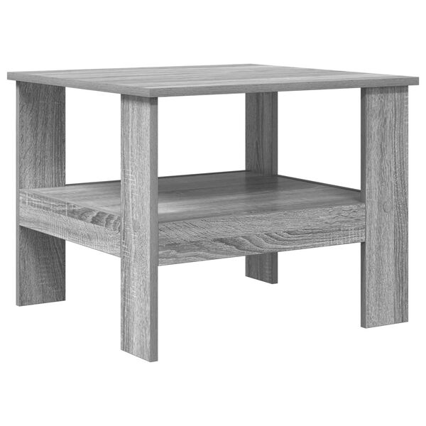 vidaXL Mesa de Caf&eacute; Gris Sonoma 57 x 55 x 45 cm Madera de ingenier&iacute;a