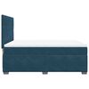 vidaXL Cama box spring con colch&oacute;n terciopelo azul 140x200 cm