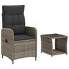 vidaXL Conjunto de Sof&aacute;s de Jard&iacute;n 2 uds. Gris y Gris Oscuro
