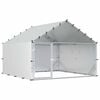 vidaXL Gallinero con Techo Plateado 200 x 200 x 150 cm