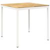 vidaXL Mesa de Bar para Jard&iacute;n NAARDEN Blanco 110 x 108,5 x 105 cm