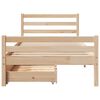 vidaXL Estructura de cama sin colchón madera maciza de pino 90x200 cm