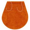 vidaXL Conjunto de alfombrillas de ba&ntilde;o de tela 3 piezas naranja