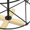 vidaXL &Aacute;rbol Cono de Navidad con soporte Negro 126 cm Acero