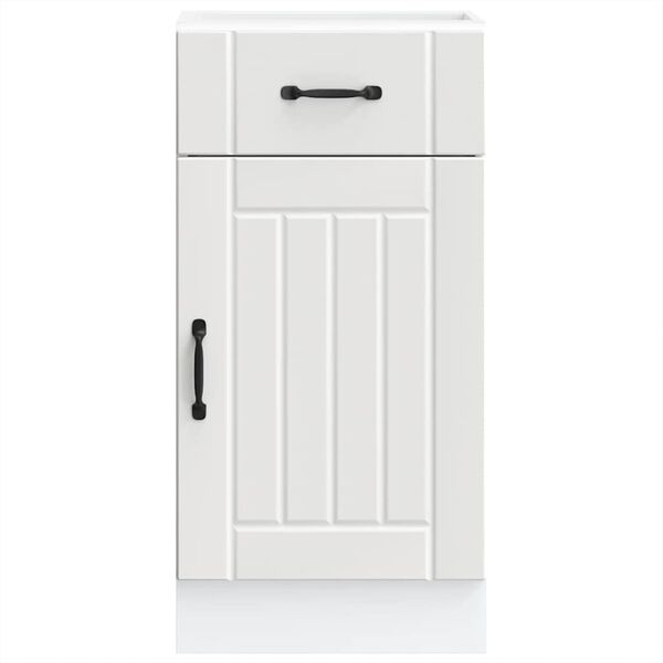 vidaXL Mueble bajo de cocina Lucca madera de ingenier&iacute;a blanca