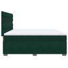vidaXL Cama box spring con colch&oacute;n terciopelo verde oscuro 180x200 cm