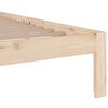 vidaXL Estructura de cama doble sin colch&oacute;n madera maciza 150x200 cm
