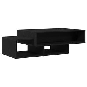 vidaXL Mesa de centro de madera de roble negro 105x55x32 cm