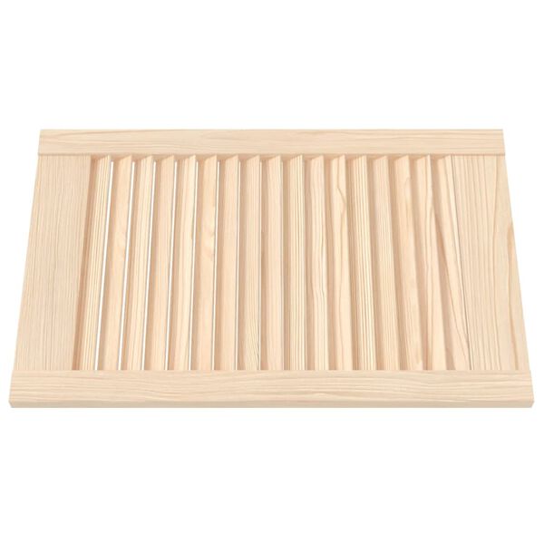 vidaXL Puertas de armario de lamas 2 uds madera de pino 61,5x39,4 cm