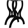 vidaXL Patas de mesa de comedor 2 uds estructura X hierro fundido