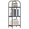 vidaXL Estante de libros Roble Negro 40 x 30 x 109 cm