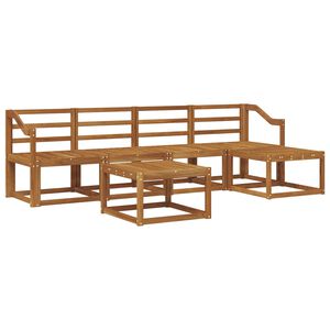 vidaXL Conjunto de sof&aacute;s de exterior 6 pcs Natural