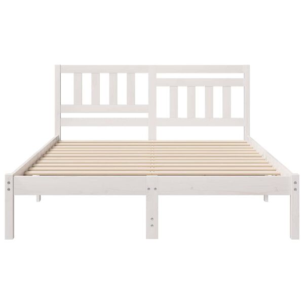 vidaXL Estructura de cama 140 x 190 cm Madera de pino macizo