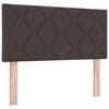 vidaXL Cama tipo Box Spring Marr&oacute;n Oscuro 190 x 90 cm Poli&eacute;ster