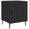 vidaXL Mesita de noche madera de ingenier&iacute;a negro 40x40x50 cm