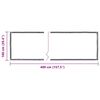 vidaXL Lona transparente con ojales PVC 1x4 m