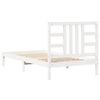 vidaXL Estructura de cama madera maciza de pino blanca 100x200 cm