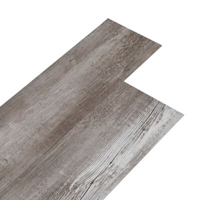 vidaXL Lamas de suelo no autoadhesivas PVC marrón madera mate 5,26m²
