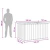 vidaXL Caja de almacenaje para jard&iacute;n gris 149x99x93 cm