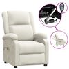vidaXL Sill&oacute;n de masaje el&eacute;ctrico terciopelo color crema